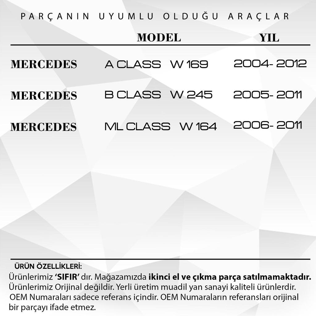 Комплект накладок на переключатель окон для Mercedes A Class W169