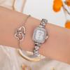 Легкая роскошь, набор браслетов с маленьким циферблатом, женские часы