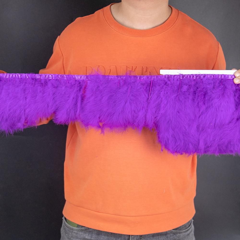 2 5 10 Метров цветной отделки из перьев марабу индейки 4-6 дюймов, бахрома из перьев для шитья, рукоделия, украшения свадебного платья для вечеринки