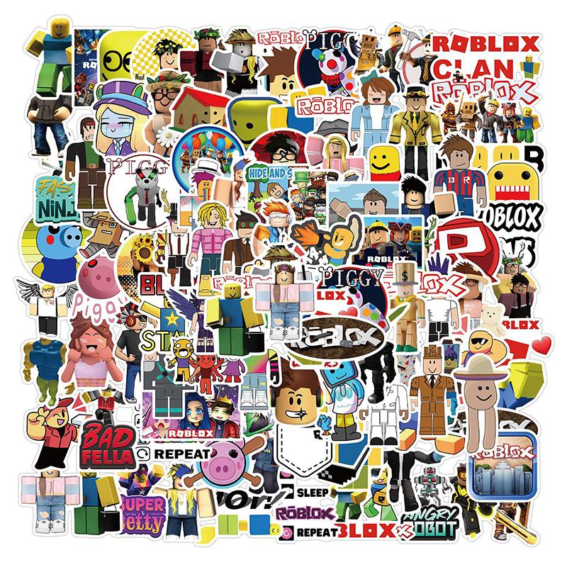 100 шт./компл. игра Roblox, аниме-фигурка, чашка для багажа, водонепроницаемые наклейки для ноутбука
