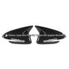 Hyundai I30 Rearview Mirror Cover - Glossy Black Carbon Fiber Pattern