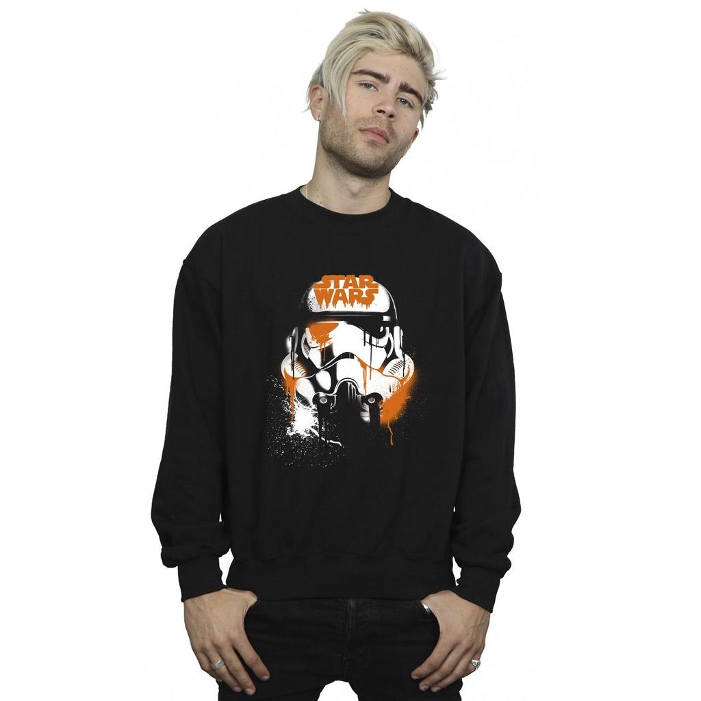 Star Wars Mens Halloween Stormtrooper Helmet Sweatshirt