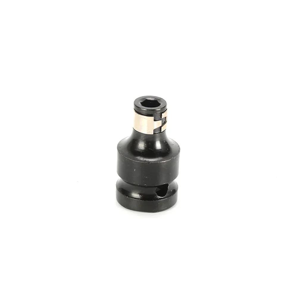 Steel Hex Socket Adapter 1/2 Inch Black/Silver Converter Tool Hex Drill Chuck Socket Adapter Brand New High Quality
