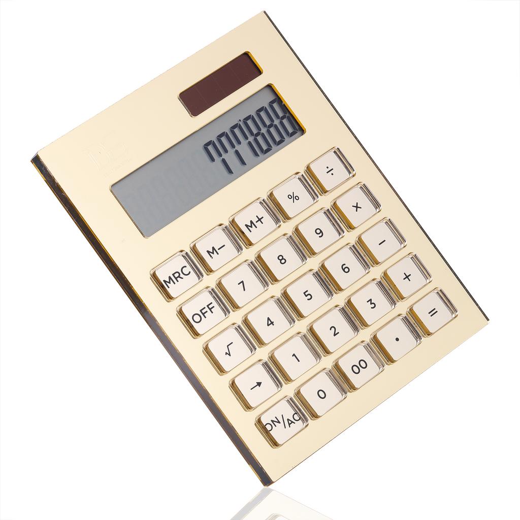 Акриловый калькулятор, гибридный калькулятор с питанием от батареи и солнечной энергии, базовый калькулятор, настольные аксессуары для дома и офиса