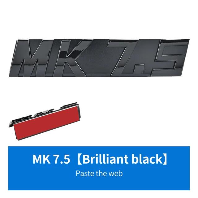 Глянцевый черный 3D ABS буквы MK5 MK6 MK7 MK7.5 эмблема для VW volkswagen GOLF решетка автомобиля кронштейн значок наклейка