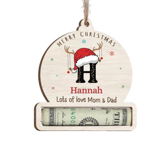 Забавный держатель для денег, подвесная подвеска с шнурком, легко подвешиваемая денежная карта, аксессуары для подвешивания рождественской елки