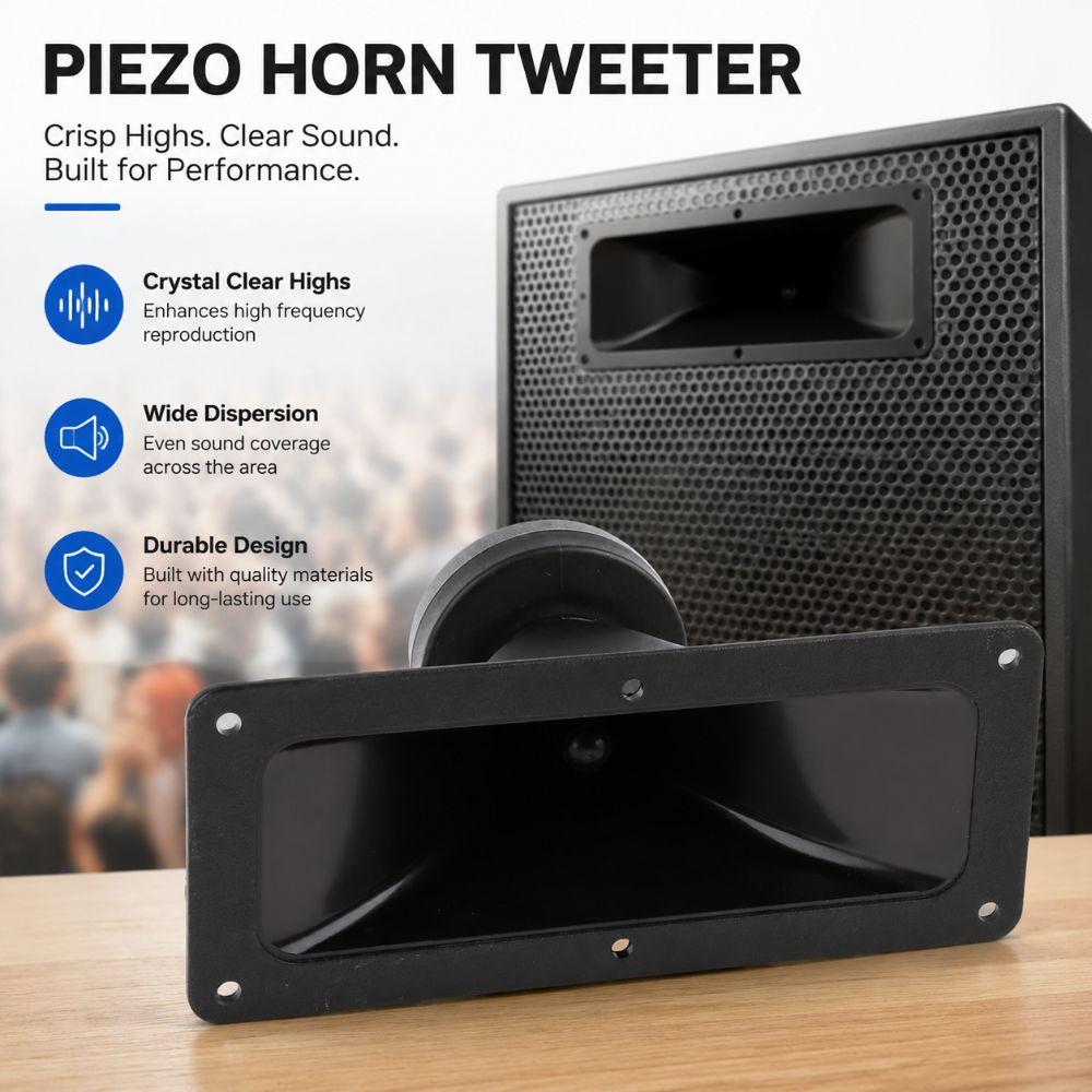 Dual Drive Piezoelectric Tweeter 150W Audio Speaker New Loudspeaker
