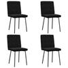 VidaXL Dining Chairs Set of 4 Black Velvet 3315209