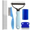 Pet Knot Comb, Flea Comb, Fine-toothed Needle Comb, Dog Lice Removal Comb Set, Cat Cleaning and Grooming