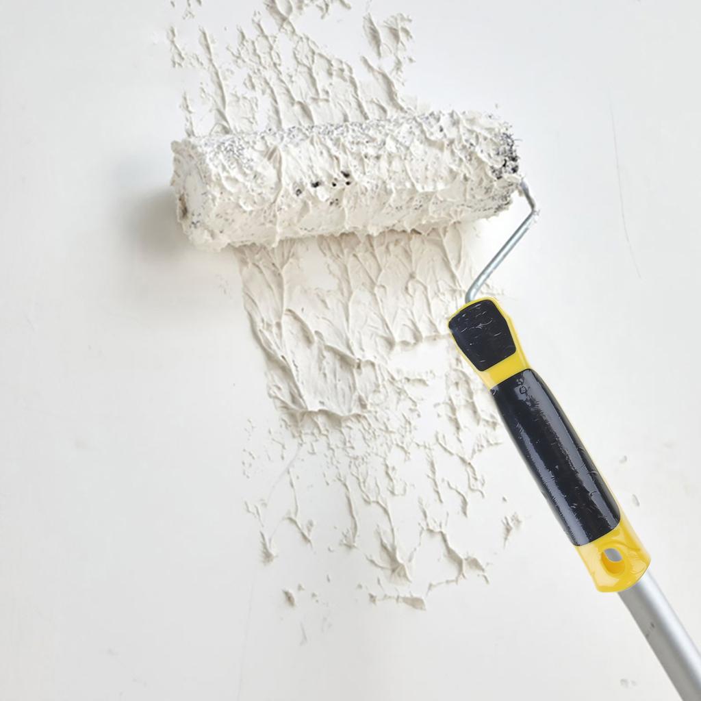 Валик для нанесения штукатурки Uprgades с ручкой, эффективный стальной валик для нанесения штукатурки для равномерного распределения шпатлевки