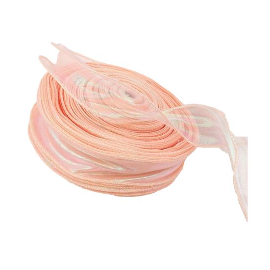 Прозрачная тюлевая лента 3,8 ярда Декоративная лента для рукоделия Радужная тюлевая лента в рулоне для цветов, свадебных приглашений, подарочной упаковки