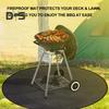 Outdoor Fireproof Mat Heat-Resistant Flame Retardant Anti-slip Deck Patio Grass Lawn Camping Stove BBQ Grill Firepit Silicone Rug Fireplace Hearth
