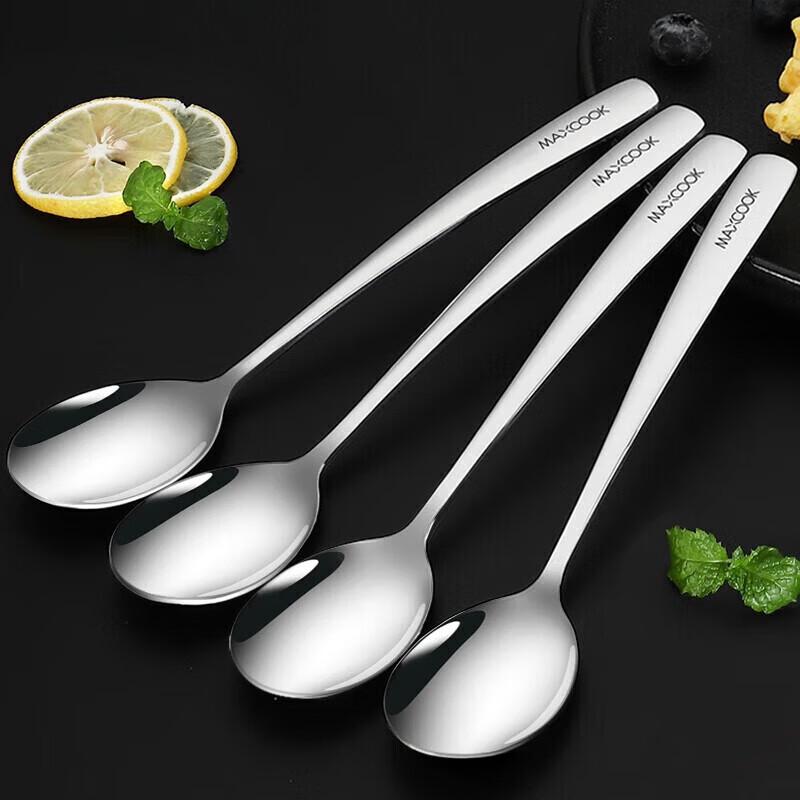maxcook MCGC9533 Набор из 4 круглых ложек из нержавеющей стали 304
