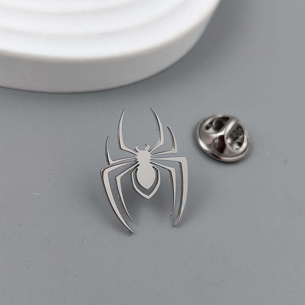 Classic gold-plated spider badge, women’s anti-exposure buttons, men’s suit lapel pin, formal brooch