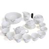 Chaxun White Porcelain Mutton Fat Jade Tea Set