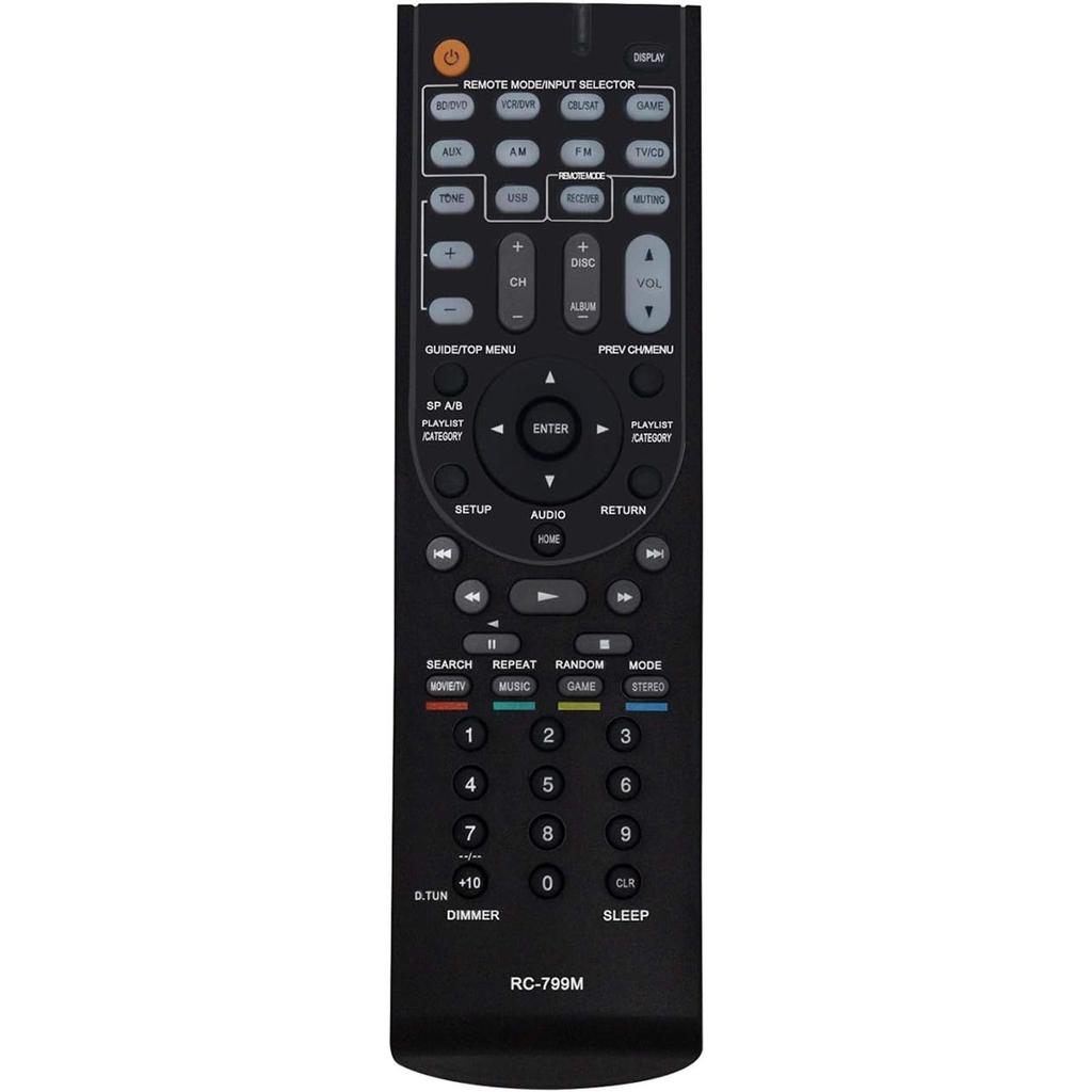 Replacement RC-799M Remote Control Compatible with Onkyo AV Receiver HT-R391 HT-RC430 HT-R548 HT-R558