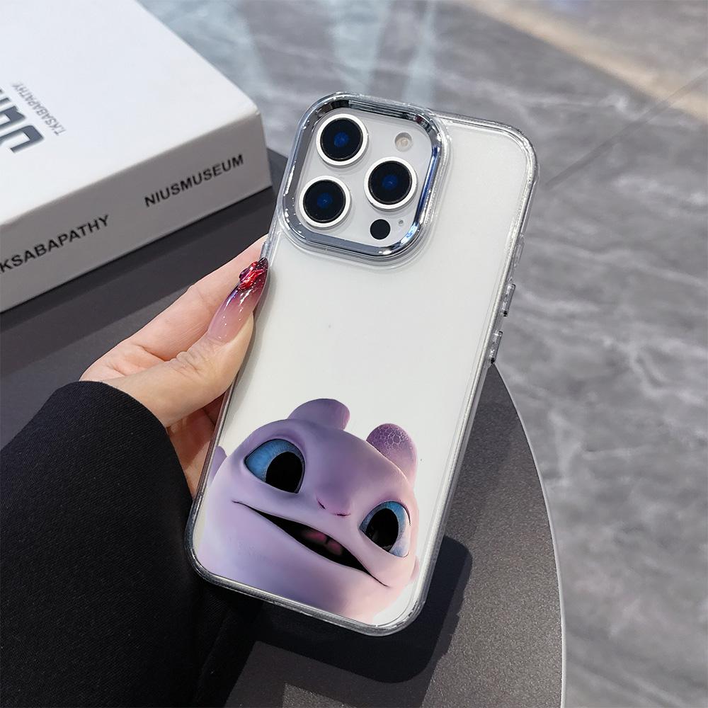 Модный милый чехол для телефона с драконом для iPhone 17 16e 16 15 14 13 12 11 mini Pro Max X XR XSMAX 8 7 Air Plus Прозрачный мягкий чехол