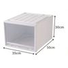 Wardrobe Storage Box Drawer Style Stackable Container with Lid Organizing Save Space Bedside Simple Clothes Organizer for Closet