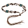 Tassels Wax Rope Belt Bohemian Woven Waist Chain Ethnic Waist Rope Belt For Women Dress Beach Music Festival Accessory
