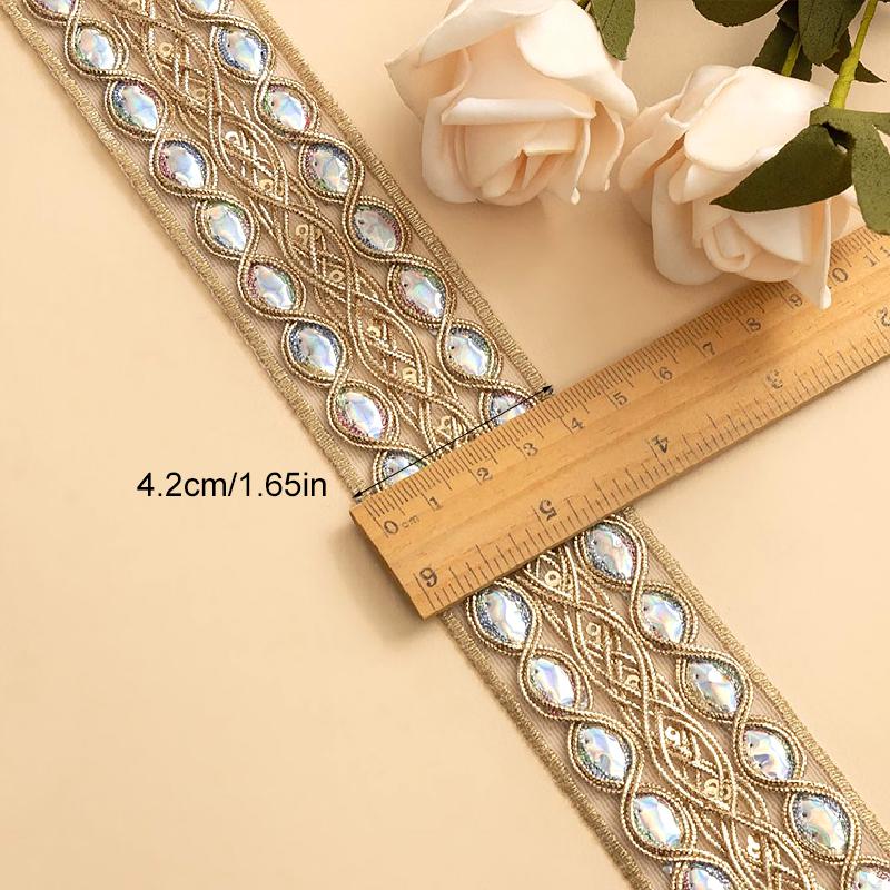 1 Yards DIY Materials Neckline Embellishment Ribbon Gorgeous Lace Embroidery Multi-Function Various Styles