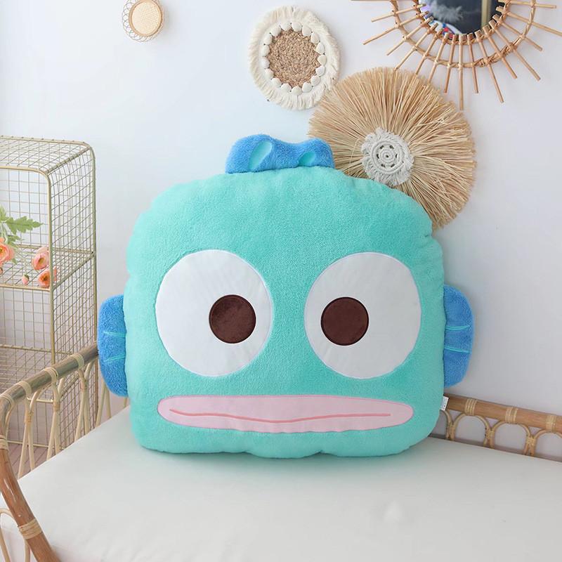 Плюшевая подушка Sanrio Hangyodon с вышивкой для гостиной и спальни