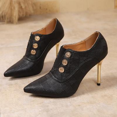Модная французская обувь на высоком каблуке, одинарная, 2025, новая, осенне-зимняя женская обувь, темпераментная, универсальная, с глубоким вырезом