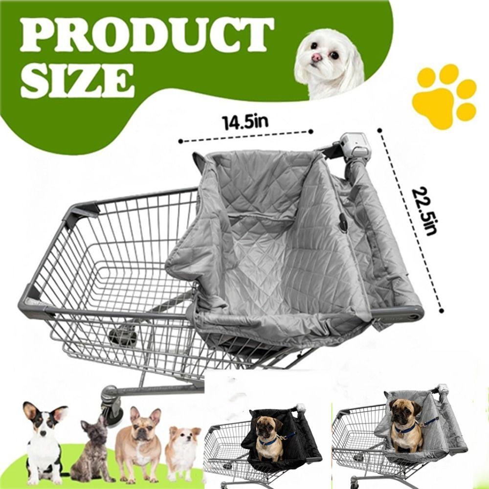 Portable Pet Stroller Cushion Cover Waterproof Shopping Cart Pet Cover Grocery Cart