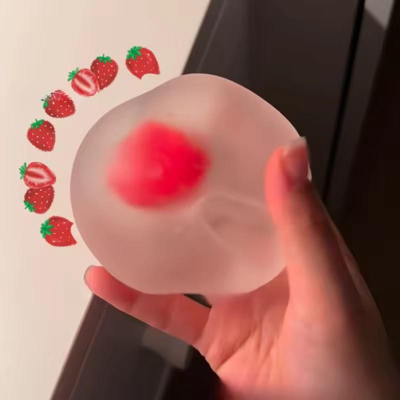 Strawberry Squeeze Toys Relieve Stress And Vent Anger Toys Slow Rebound Stress Relief Toy Relieve Stress For Friends Adult