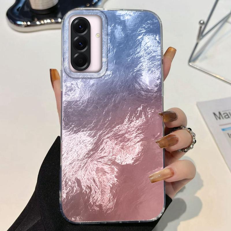 Градиентная Ледяная Текстура Чехол для Девочек для Samsung Galaxy A56 A16 A26 A36 A06 A55 A35 A25 A15 A12 A32 A54 S24 S25 S22 S23 FE Чехол