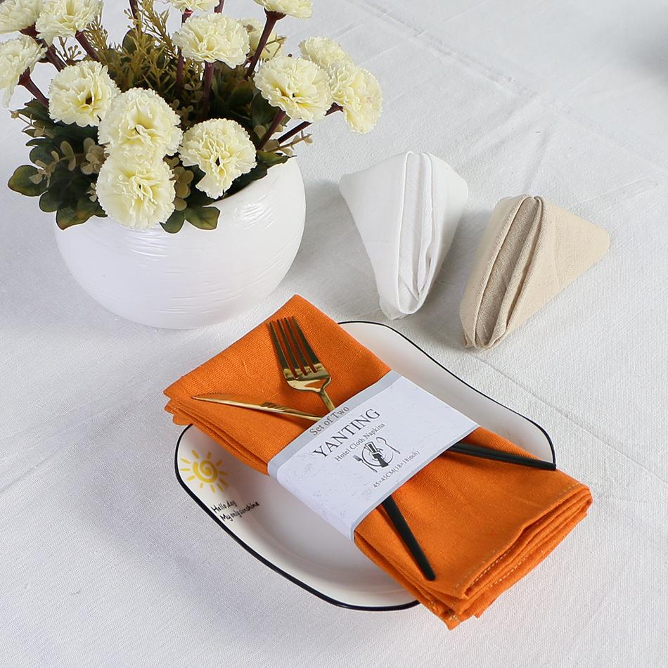 6 ШТ 30X45СМ 12X18 Дюймов Салфетки из ткани светло-фиолетового цвета Моющиеся Многоразовые Подставки на стол для свадебной вечеринки Домашнее украшение обеденного стола