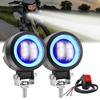 Ygmylandbb Motorcycle LED Fog Lamp, Squid Ring, 40W, Motorbike, Headlight, Daylight, Spotlight, LED Work