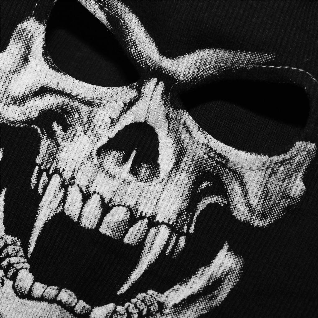 WTACTFUL Scary Skeleton Balaclava Ghost Death Neck Warmer Face Cover Mask Headwear Protection for Motorcycle Cycling Ski Snowboard Cosplay Costume