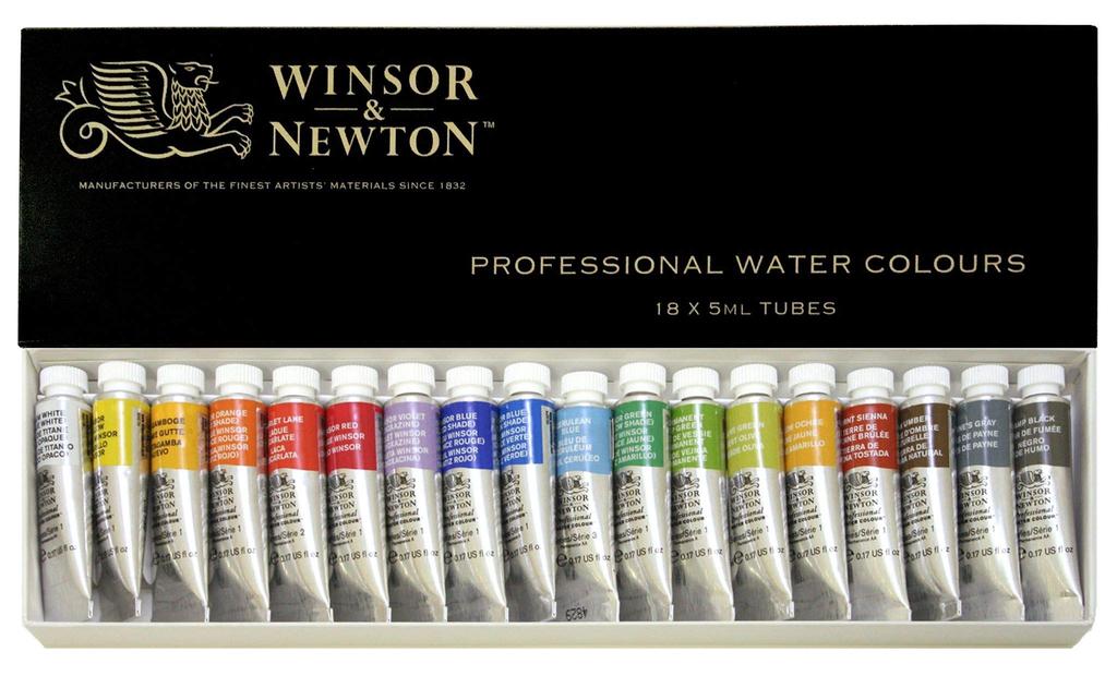 Winsor Newton Watercolor Paints Windsor Newton Professional Water Color 18 Color Set 5ml & &