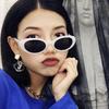 Oval Sunglasses 2021 Retro Sunglasses Women'S Sunglasses Concave Shape Photo Street Photo