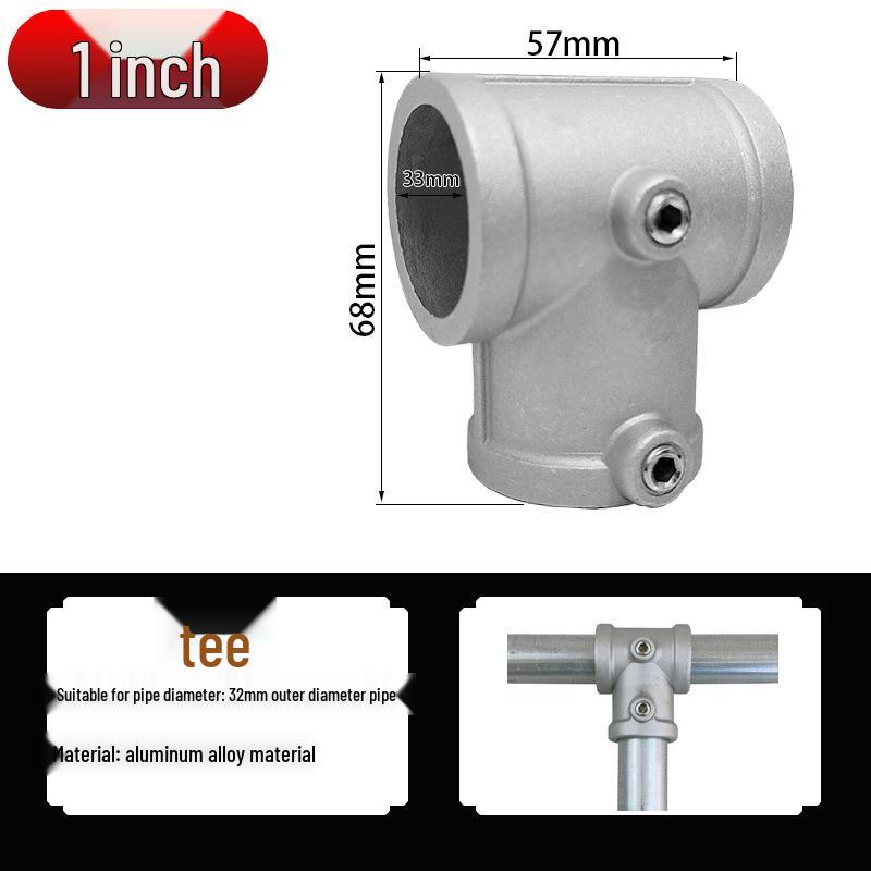 20/25/32mm Steel Pipe Connector: Galvanized 6-Point Round Elbow Joint Fastener