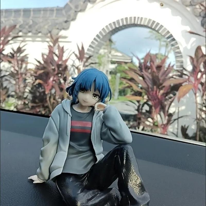13Cm Anime Bocchi The Rock Dc Ryō Yamada Home Clothing Gk Figures Computer Case Decoration Model Doll Boy Toy Gift Collectible