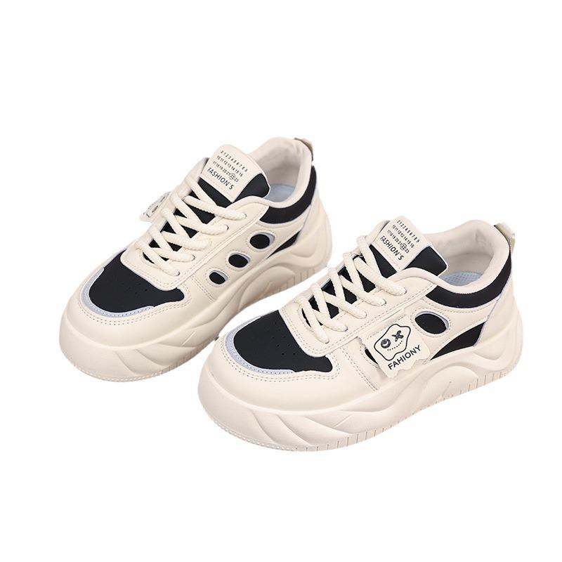 Весна новинка инс женские студенческие туфли на платформе, спортивные туфли на доске, повседневная уличная съемка DF