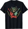 Lets Rock Electric Guitar Music Lover Band Guitarist Retro Women Men TShirt Summer Oversized Tshirt Fashion Causal T Shirt Tee