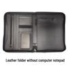 A4 PU Leather Business Folder with Calculator and Zipper