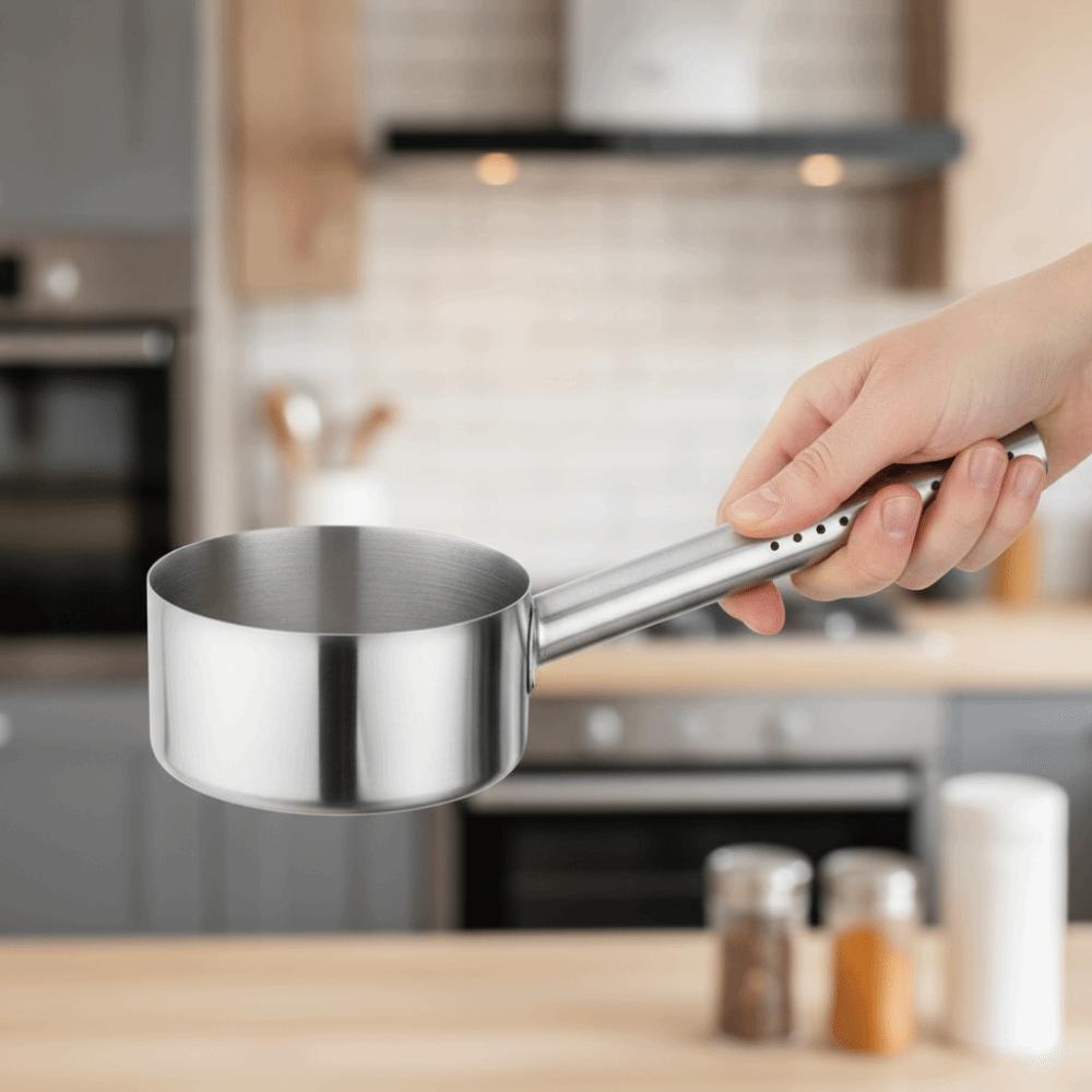 Thickened Stainless Steel Water Ladle Long Handle Soup Scoop Durable Kitchen Water Scoop  Porridge