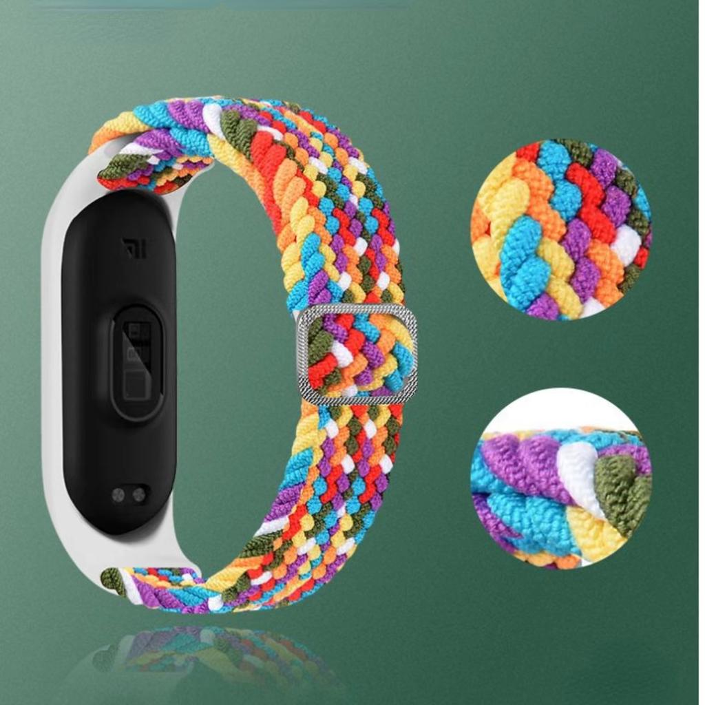 NEW Nylon Loop For Xiaomi Mi Band 7 Nfc Smartwatch Wristband Sports Miband7 Correa Replacement Bracelet Smart Band 6 5 4 3 Strap