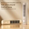 Portable Tower Bladeless Fan Air Conditioner with 3 Speeds Strong Airflow Quiet Operation Vertical Horizontal Desk Fan