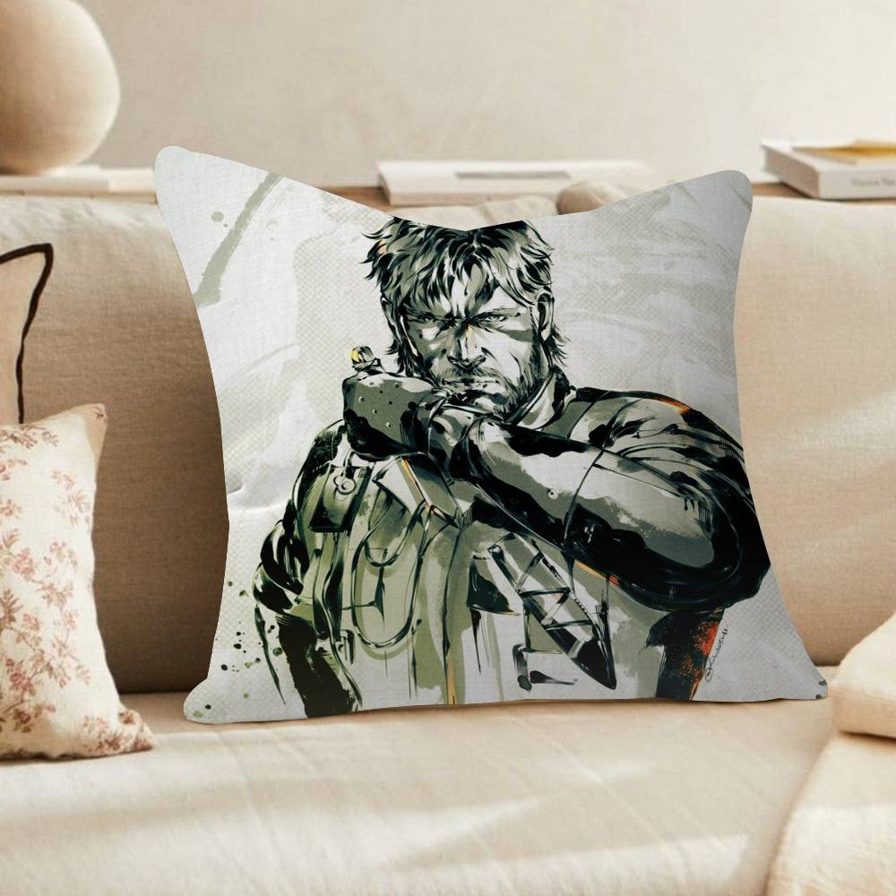 Handsome Man Game MMetal Gear SolidMT Maple Design Cushion Cover Happy Autumn Harvest decor Holiday Decorati Pillow Cover