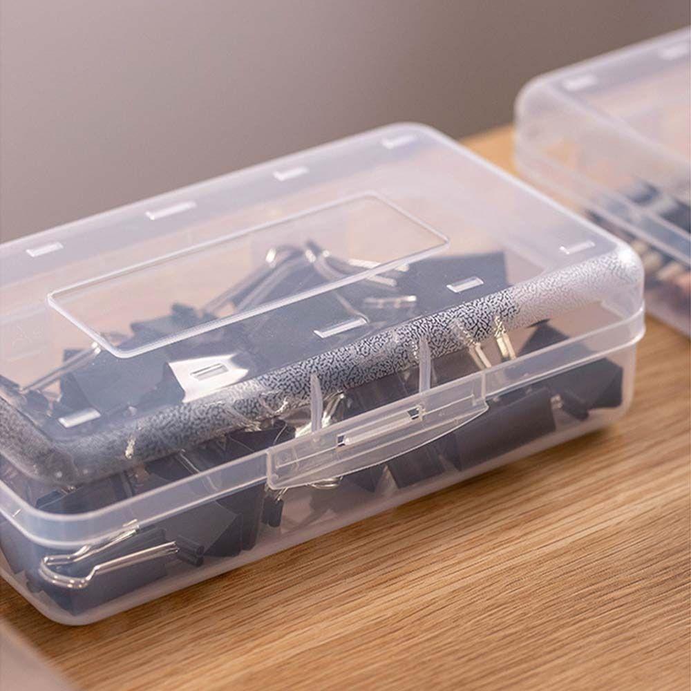 Пластиковый пенал, прозрачный ящик для хранения, портативный пенал, школьные принадлежности