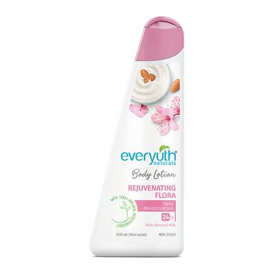 Everyuth Naturals Восстанавливающий лосьон для тела Flora 200 мл Увлажняющий крем для всех типов кожи Глубокое увлажнение Гладкая мягкая кожа Ежедневный уход