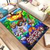 Cartoon Digimon Adventure Area Rug Large,Carpet Rug for Living Room Bedroom Sofa Doormat Decoration, Non-slip Floor Mat Cover 3D