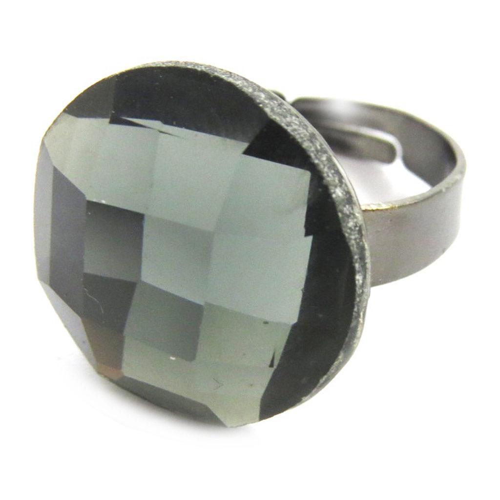 Les Trésors De Lily [N3076] — Серое дизайнерское кольцо «Сисси»