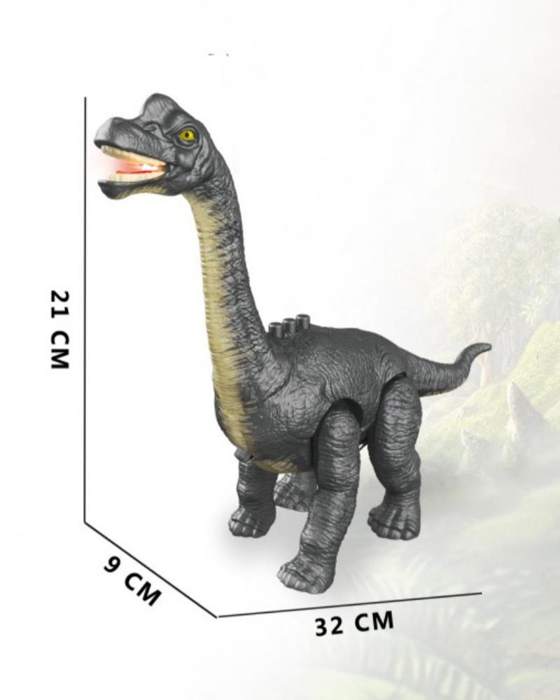 Детская электрическая игрушка-динозавр со световыми и звуковыми эффектами – Идеально подходит для сюжетно-ролевых игр и в качестве подарка на день рождения