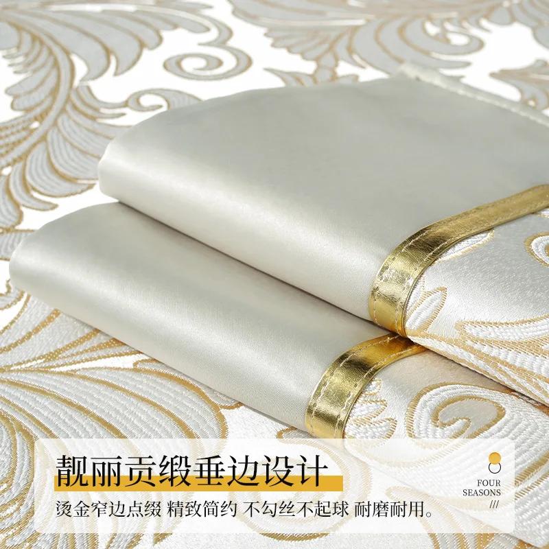 Чехол для дивана с вышивкой, универсальное синельное полотенце на четыре сезона, Нескользящий чехол для дивана, угловая подушка для сиденья, защитные чехлы для дома