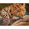 Diamond Embroidery Leopard Full Diamond Painting Rhinestone Round Cross Stitch Mosaic Animal Picture